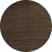 Round Machine Washable Abstract Oak Brown Rug, wshabs5549