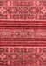 Abstract Red Modern Area Rugs