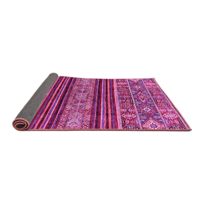 Sideview of Abstract Pink Modern Rug, abs554pnk