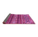 Sideview of Abstract Pink Modern Rug, abs554pnk