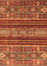 Machine Washable Abstract Orange Modern Area Rugs, wshabs554org