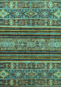 Abstract Turquoise Modern Rug, abs554turq