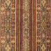 Square Abstract Brown Modern Rug, abs554brn