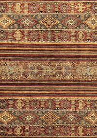 Abstract Brown Modern Rug, abs554brn