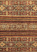 Abstract Brown Modern Rug, abs554brn