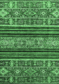 Abstract Emerald Green Modern Rug, abs554emgrn