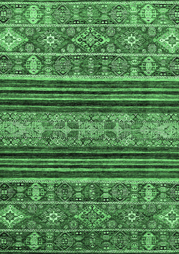 Abstract Emerald Green Modern Rug, abs554emgrn