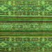 Square Machine Washable Abstract Green Modern Area Rugs, wshabs554grn