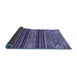 Sideview of Abstract Blue Modern Rug, abs554blu