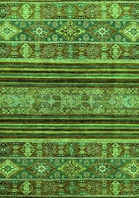 Abstract Green Modern Rug, abs554grn