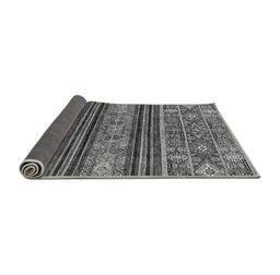 Sideview of Abstract Gray Modern Rug, abs554gry