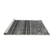 Sideview of Machine Washable Abstract Gray Modern Rug, wshabs554gry