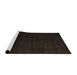 Sideview of Machine Washable Abstract Milk Chocolate Brown Rug, wshabs5550