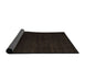 Sideview of Abstract Chocolate Brown Modern Rug, abs5550