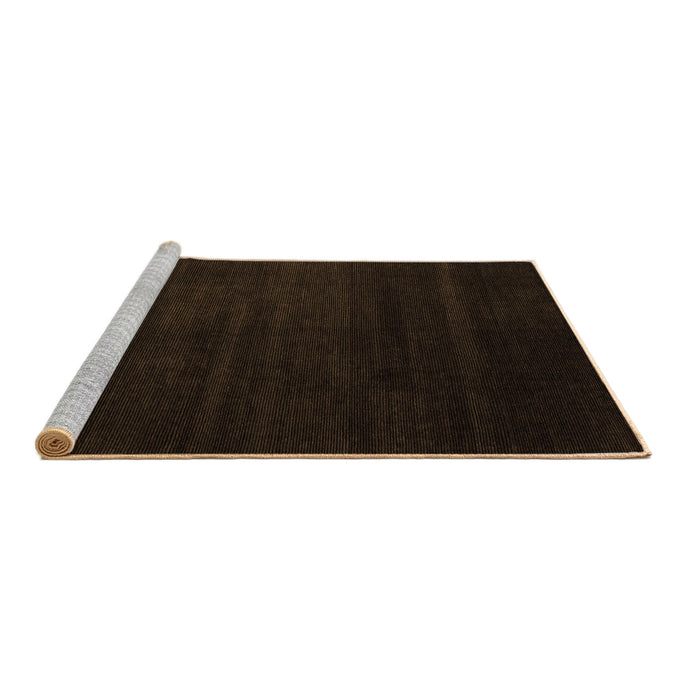 Sideview of Machine Washable Abstract Brown Modern Rug, wshabs5550brn