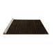 Sideview of Machine Washable Abstract Brown Modern Rug, wshabs5550brn