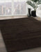 Abstract Chocolate Brown Modern Rug in Family Room, abs5550