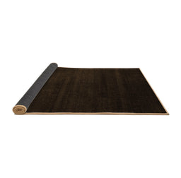 Sideview of Abstract Brown Modern Rug, abs5550brn