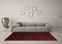 Machine Washable Abstract Red Modern Rug, wshabs5550red