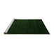 Sideview of Machine Washable Abstract Green Modern Area Rugs, wshabs5550grn