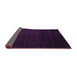 Sideview of Abstract Purple Modern Rug, abs5550pur