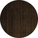 Round Machine Washable Abstract Brown Modern Rug, wshabs5550brn