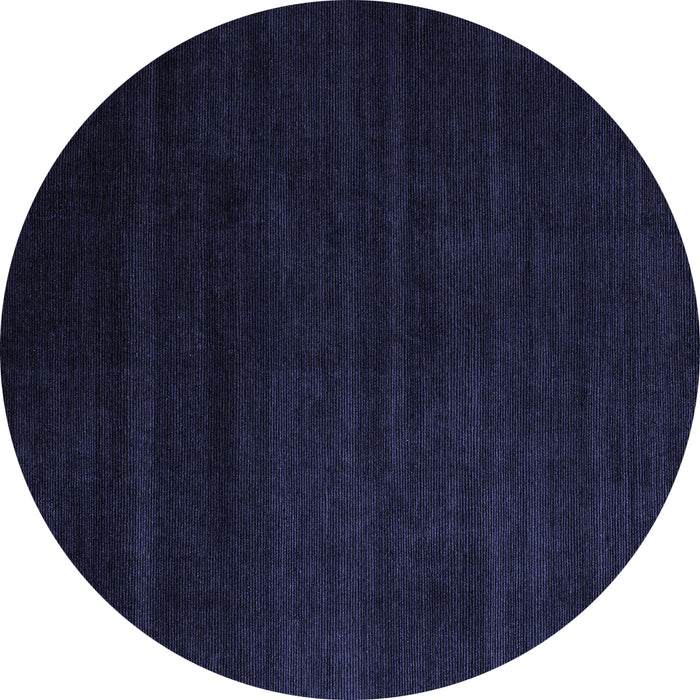Round Machine Washable Abstract Blue Modern Rug, wshabs5550blu