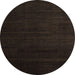 Round Machine Washable Abstract Milk Chocolate Brown Rug, wshabs5550