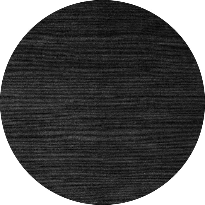 Round Abstract Gray Modern Rug, abs5550gry