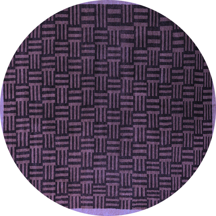 Round Machine Washable Abstract Blue Modern Rug, wshabs5551blu