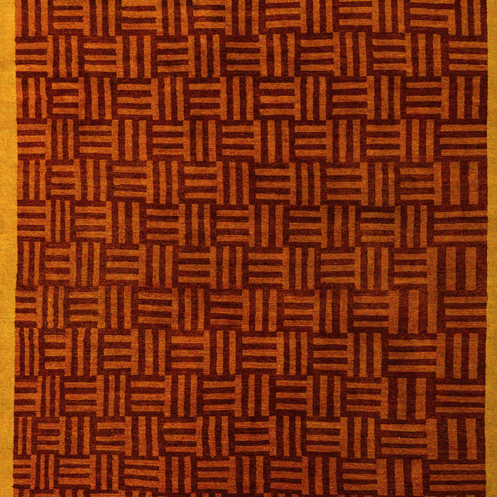 Abstract Yellow Modern Rug, abs5551yw