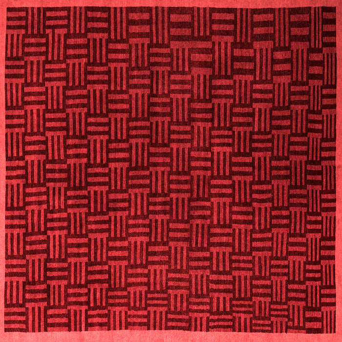 Machine Washable Abstract Red Modern Rug, wshabs5551red