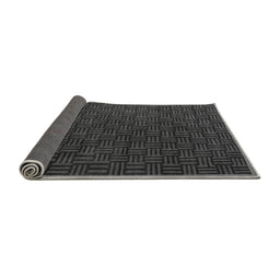 Sideview of Abstract Gray Modern Rug, abs5551gry