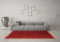 Machine Washable Abstract Orange Modern Rug, wshabs5551org