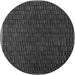 Round Abstract Gray Modern Rug, abs5551gry