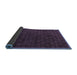 Sideview of Abstract Blue Modern Rug, abs5551blu