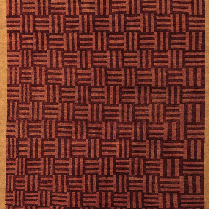 Abstract Brown Modern Rug, abs5551brn