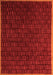 Machine Washable Abstract Orange Modern Area Rugs, wshabs5551org