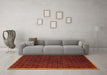 Machine Washable Abstract Brown Modern Rug in a Living Room,, wshabs5551brn