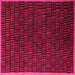 Square Machine Washable Abstract Pink Modern Rug, wshabs5551pnk