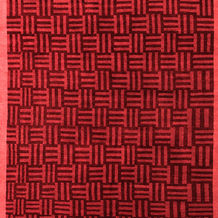 Abstract Red Modern Area Rugs