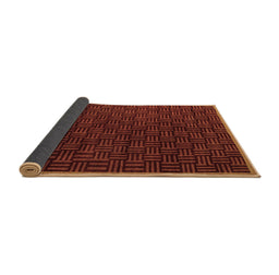 Sideview of Abstract Brown Modern Rug, abs5551brn