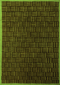 Abstract Green Modern Rug, abs5551grn