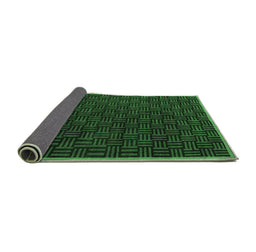 Sideview of Abstract Emerald Green Modern Rug, abs5551emgrn