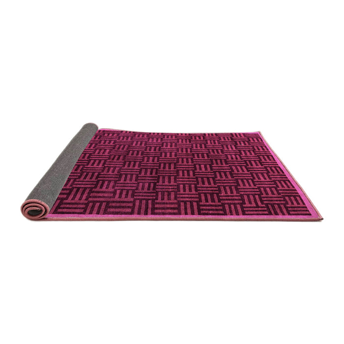 Sideview of Abstract Purple Modern Rug, abs5551pur