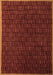 Machine Washable Abstract Brown Modern Rug, wshabs5551brn