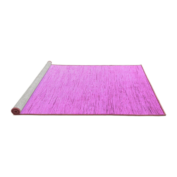 Sideview of Machine Washable Solid Purple Modern Area Rugs, wshabs5552pur
