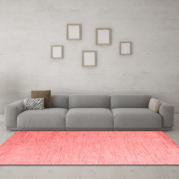 Modern Red Washable Rugs