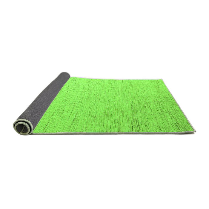 Sideview of Solid Green Modern Rug, abs5552grn