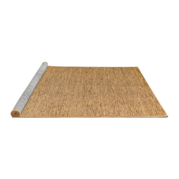 Sideview of Machine Washable Abstract Orange Rug, wshabs5553